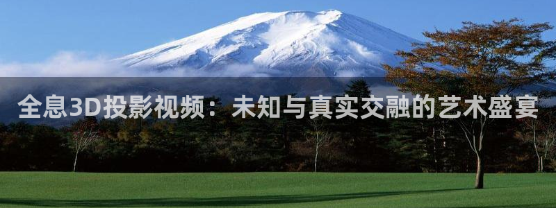 沉香如屑金牌影視：全息3D投影視頻：未知與真實交融的藝術盛宴